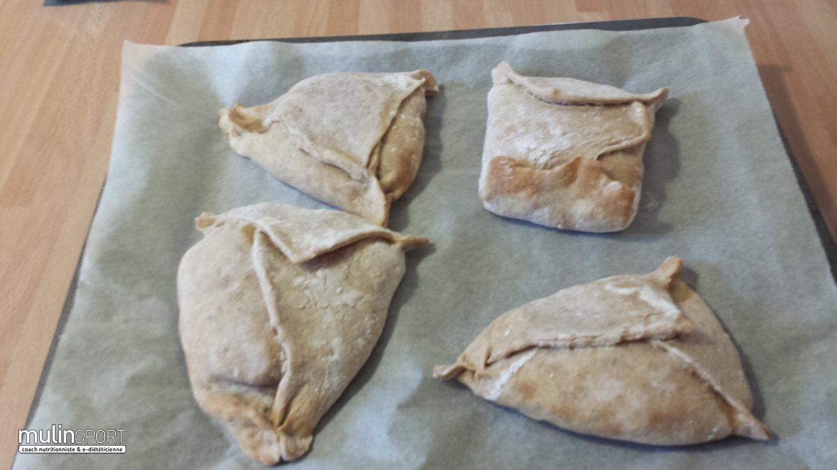 Chaussons fourrés au Butternut, purée d’amande et vanille