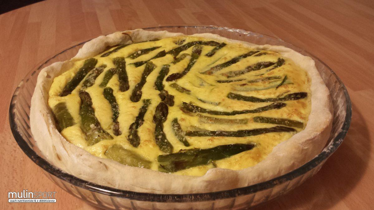 Tarte aux pointes d’asperges vertes et parmesan