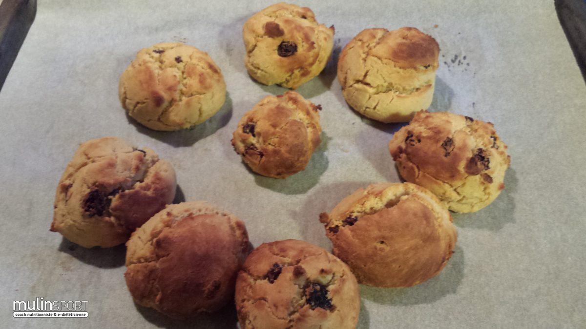 Cookies raisins a la farine de lupin et de riz