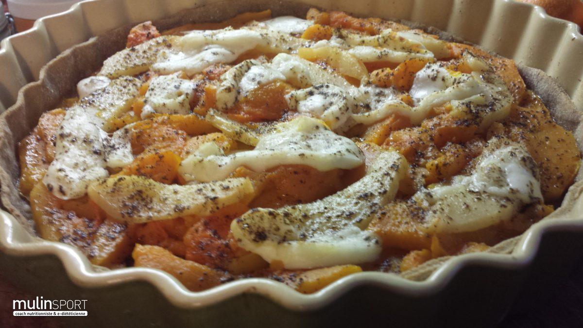 Tarte Butternut et coings à la mozarella de Bufflonne★