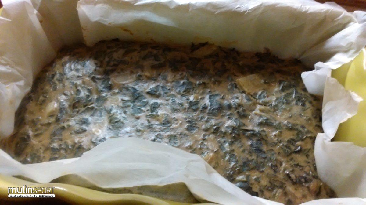 Gratin de vert de blettes à la purée d’amande et farine de riz*** sans gluten