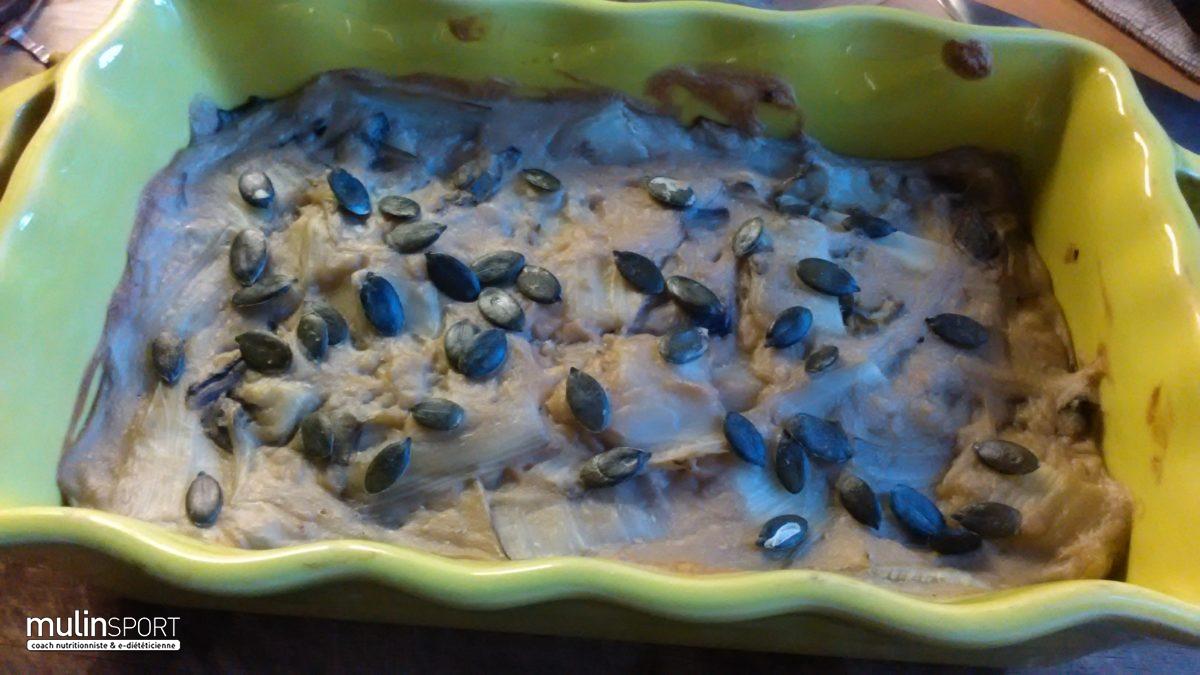 Gratin de cotes de blettes et graines de courge*** sans gluten