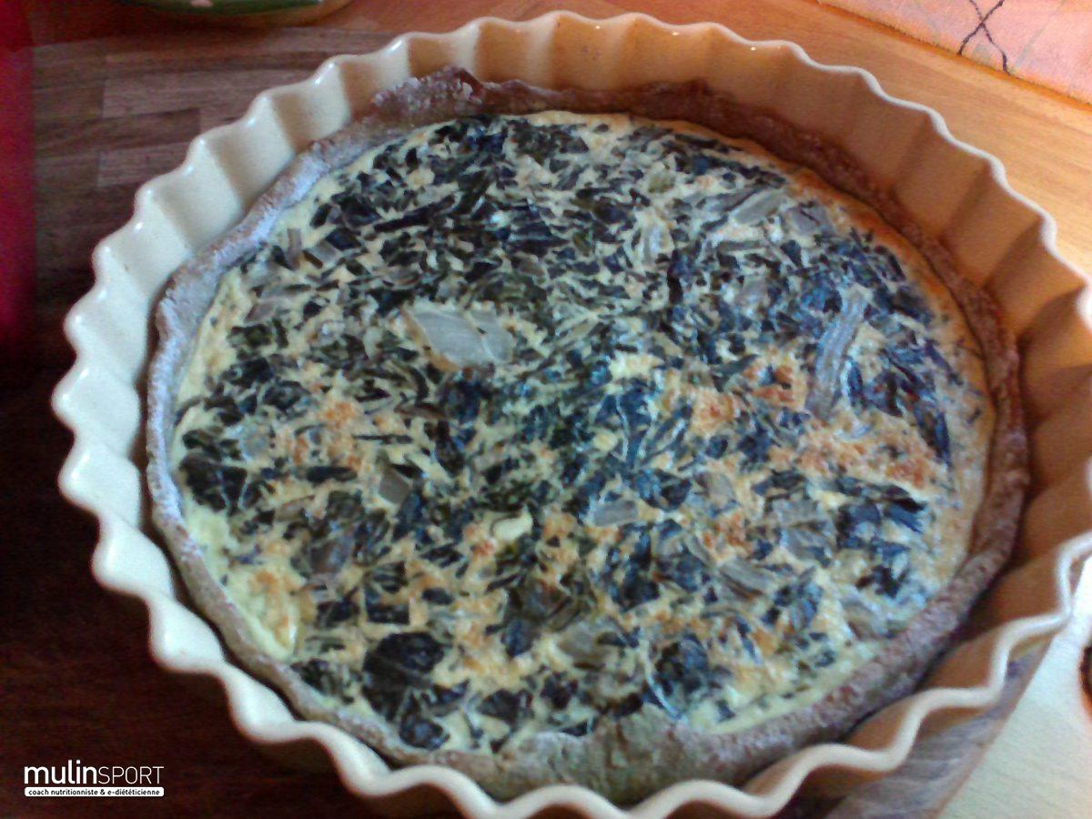 Tarte fine au vert de blettes et brousse de brebis