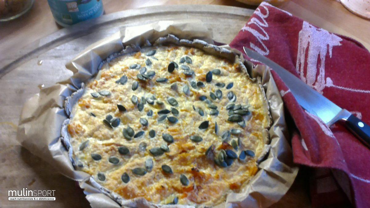 Tarte sarrasin aux poireaux et potimarron sans gluten