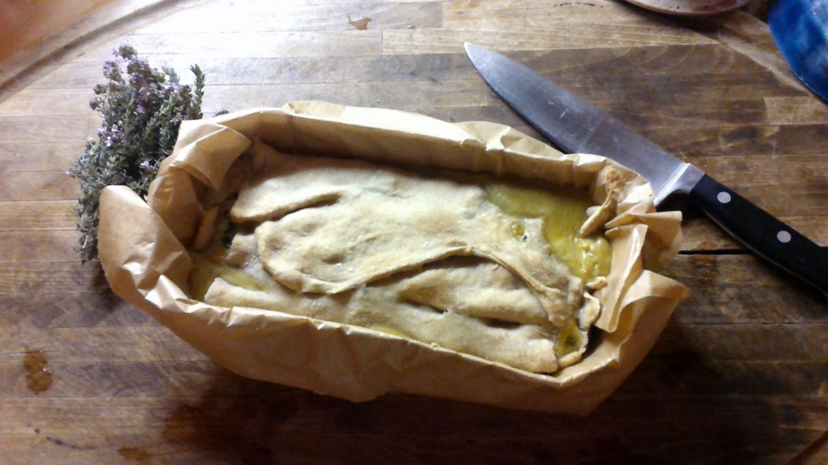 Cake trompe l’œil aux épinards et crème fraîche de brebis🐑