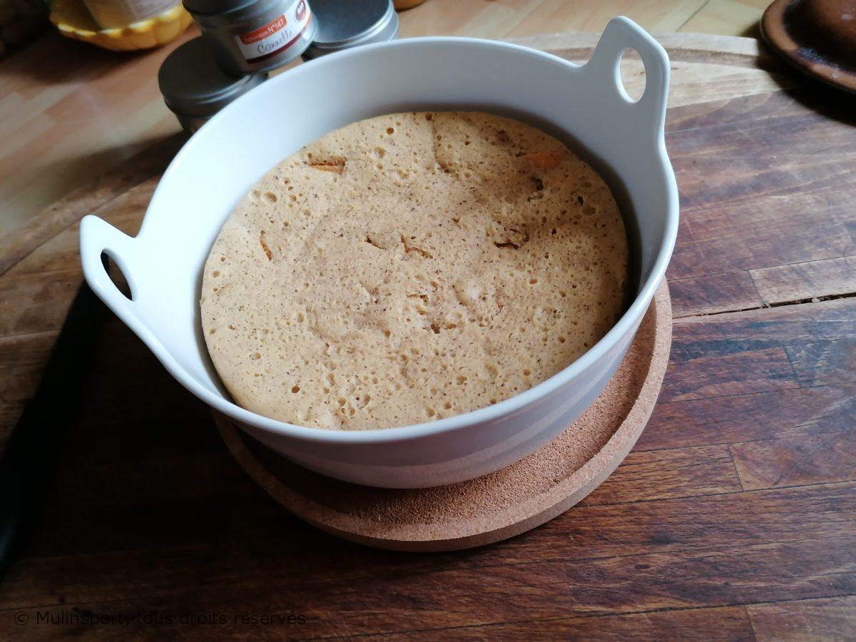 CAROTTES CAKE A LA FARINE DE SOJA, CRÈME FRAÎCHE DE JERSIAISE, CANNELLE  AU #VITALISEUR DE MARION